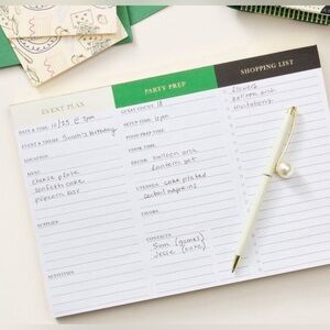 KATE SPADE X TARGET PARTY PLANNING NOTEPAD